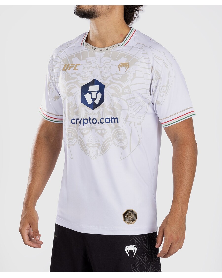 Персонализированная аутентичная мужская майка Fight Night от Ufc Noche By Venum — белая