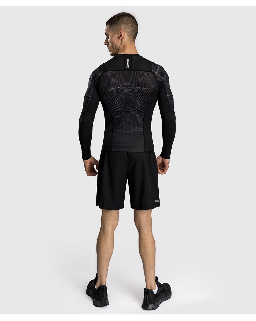 Venum G-fit Air Pánský Rashguard S Dlouhým Rukávem - Tmavě černý/pouštní Písek