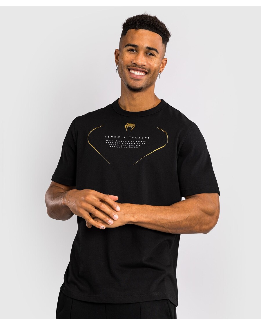 Venum X Tekken 8 - Marshall Law T-shirt - Zwart/rood/goud