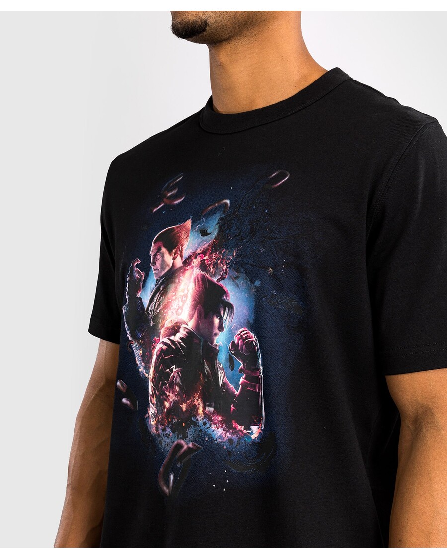 Venum X Tekken 8 - Plakat S Kratkimi Rokavi - črno/bel