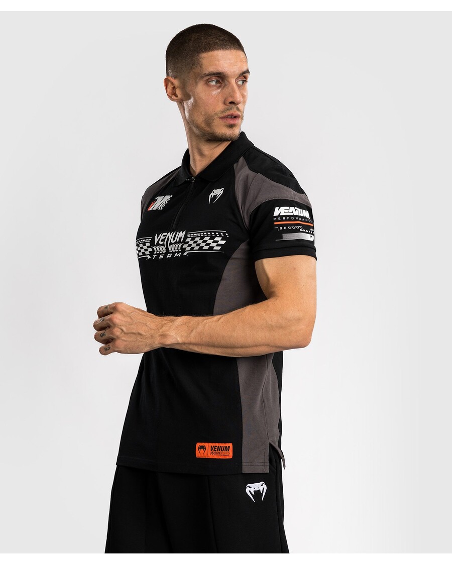 Bombažna Polo Majica Venum Motorsport - Temno črna