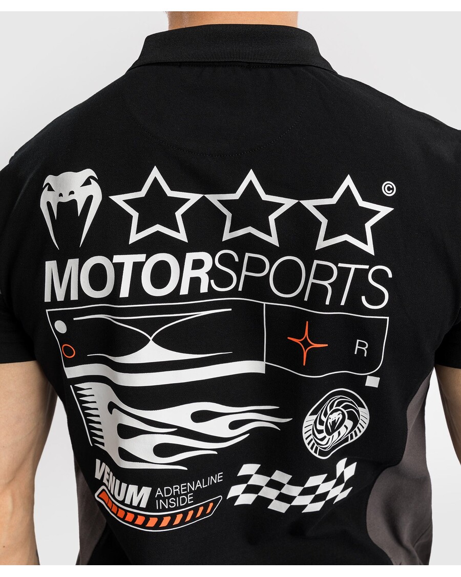 Bombažna Polo Majica Venum Motorsport - Temno črna