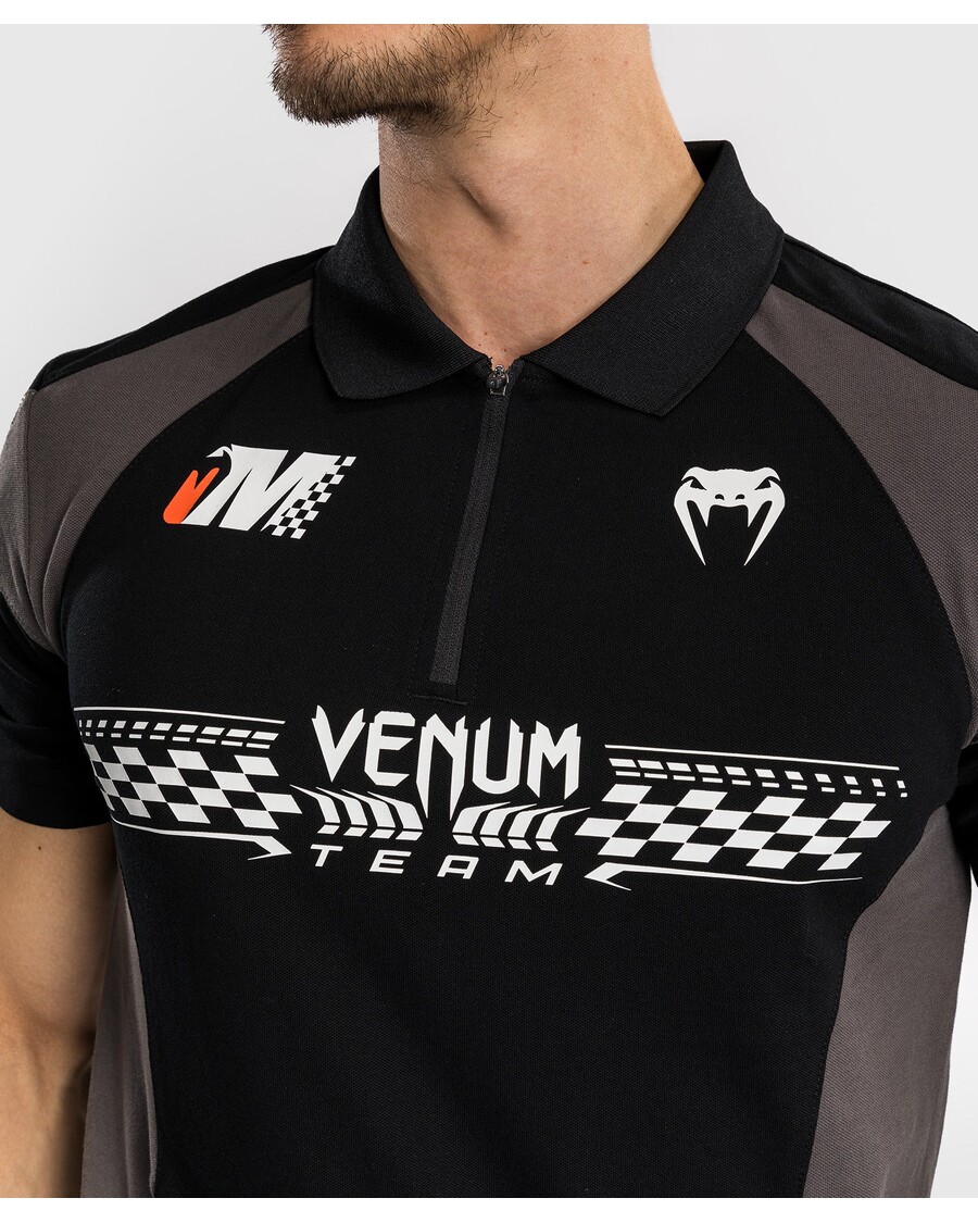 Bombažna Polo Majica Venum Motorsport - Temno črna