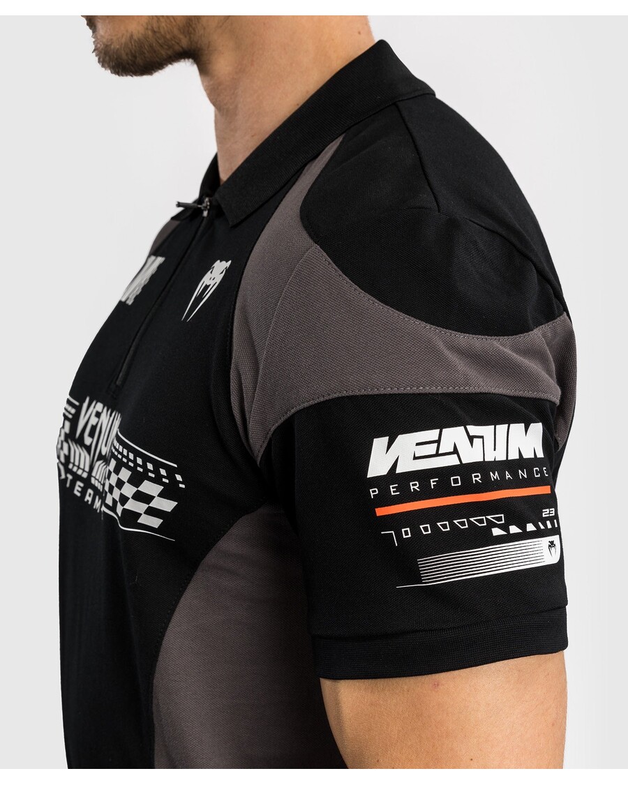 Bombažna Polo Majica Venum Motorsport - Temno črna