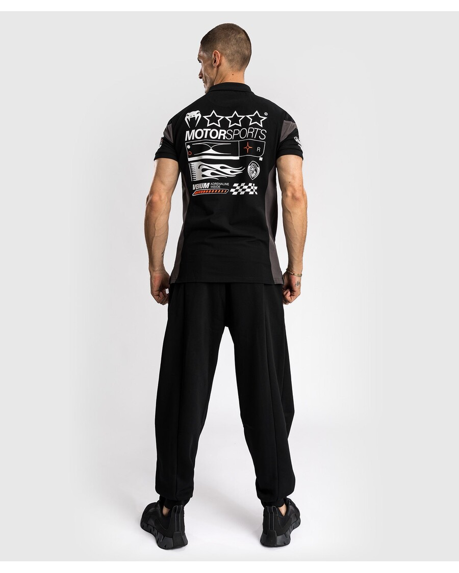 Bombažna Polo Majica Venum Motorsport - Temno črna