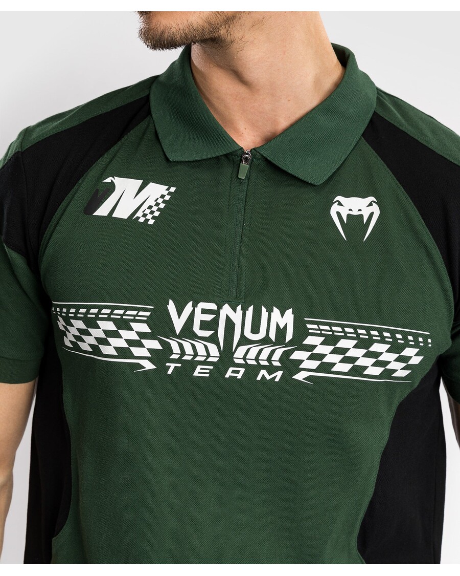 Venum Motosport Puuvilla Polo - Sügav Mets