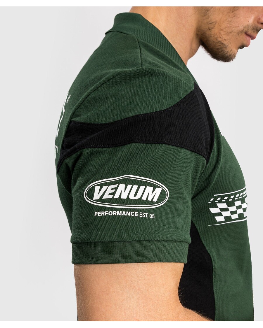 Venum Motosport Puuvilla Polo - Sügav Mets