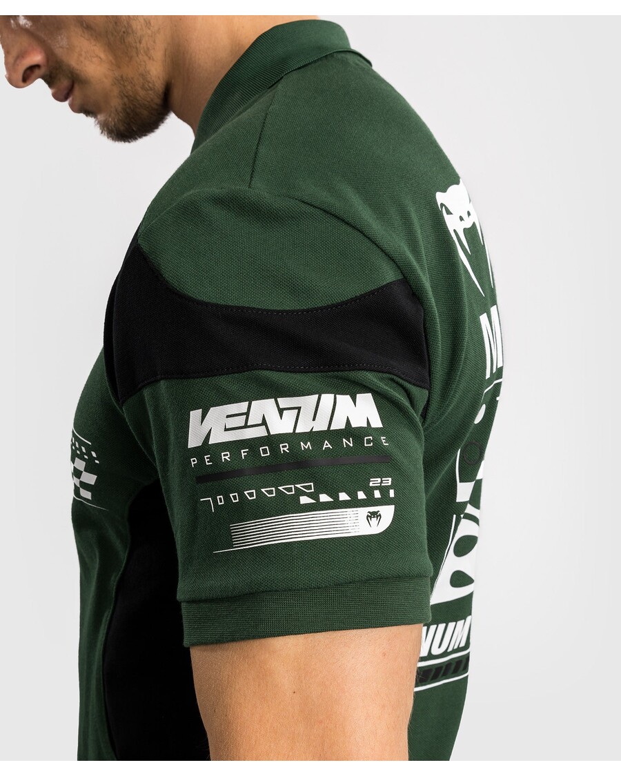 Venum Motosport Puuvilla Polo - Sügav Mets