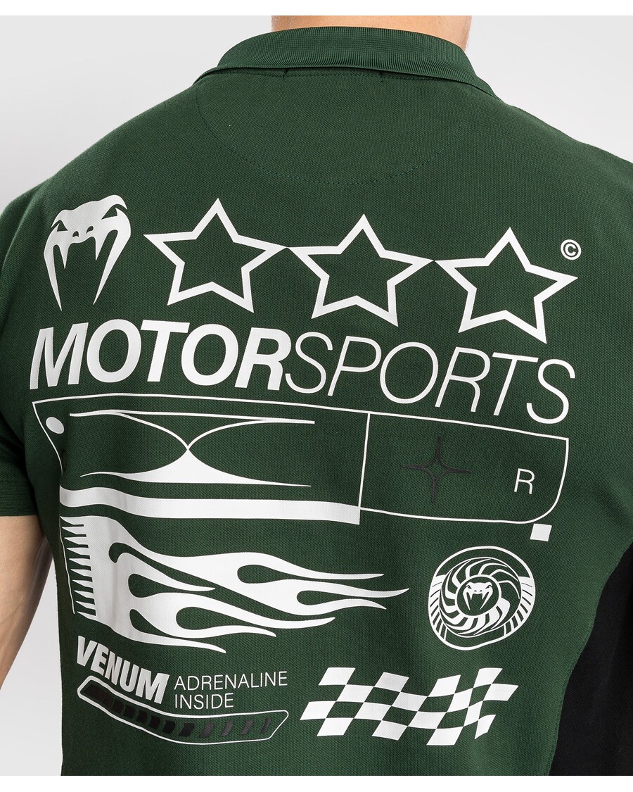 Venum Motosport Puuvilla Polo - Sügav Mets