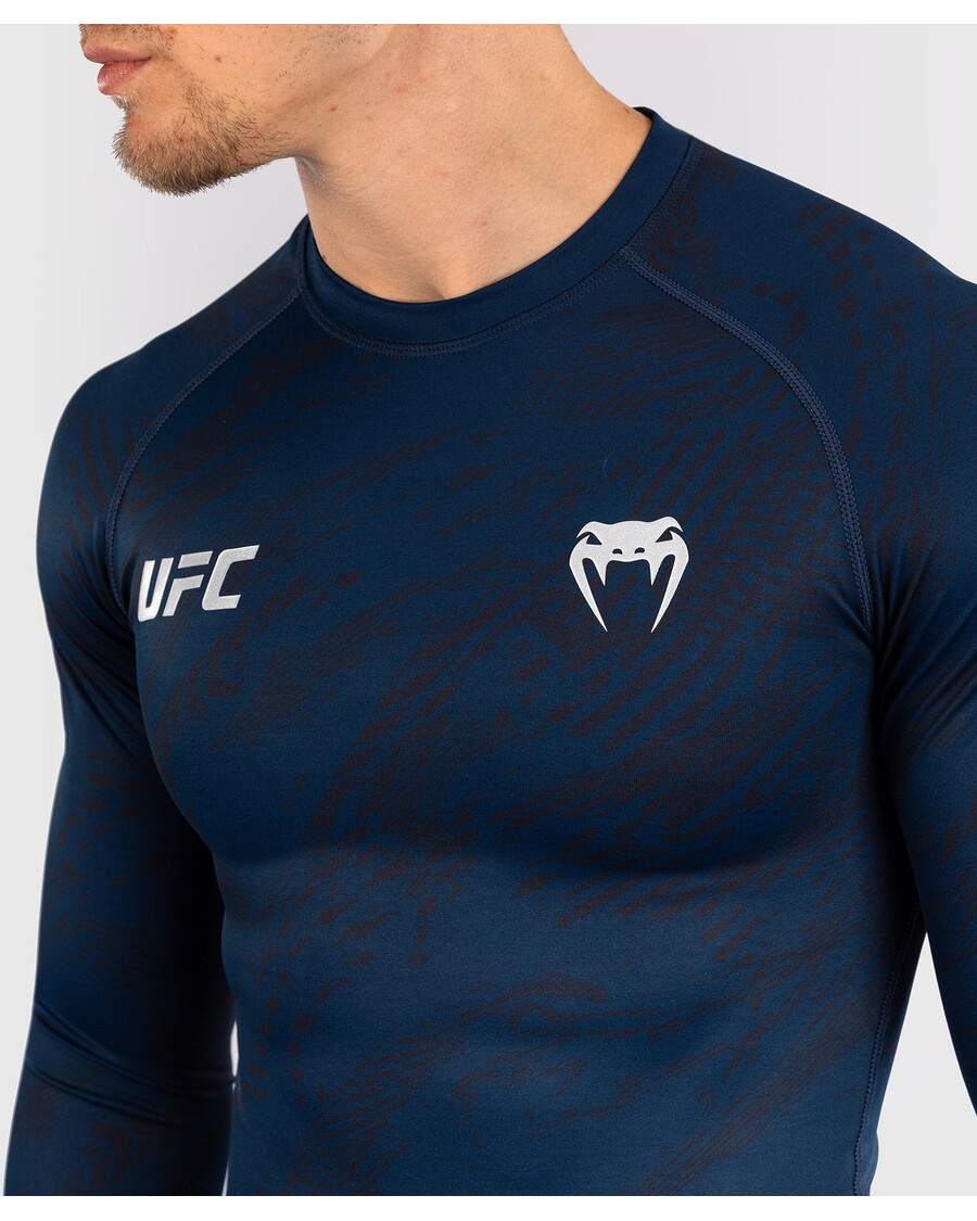 Ufc Fusion By Venum Fight Week Vīriešu Sniegums Garām Piedurknēm Rashguard - Okeāna Zils