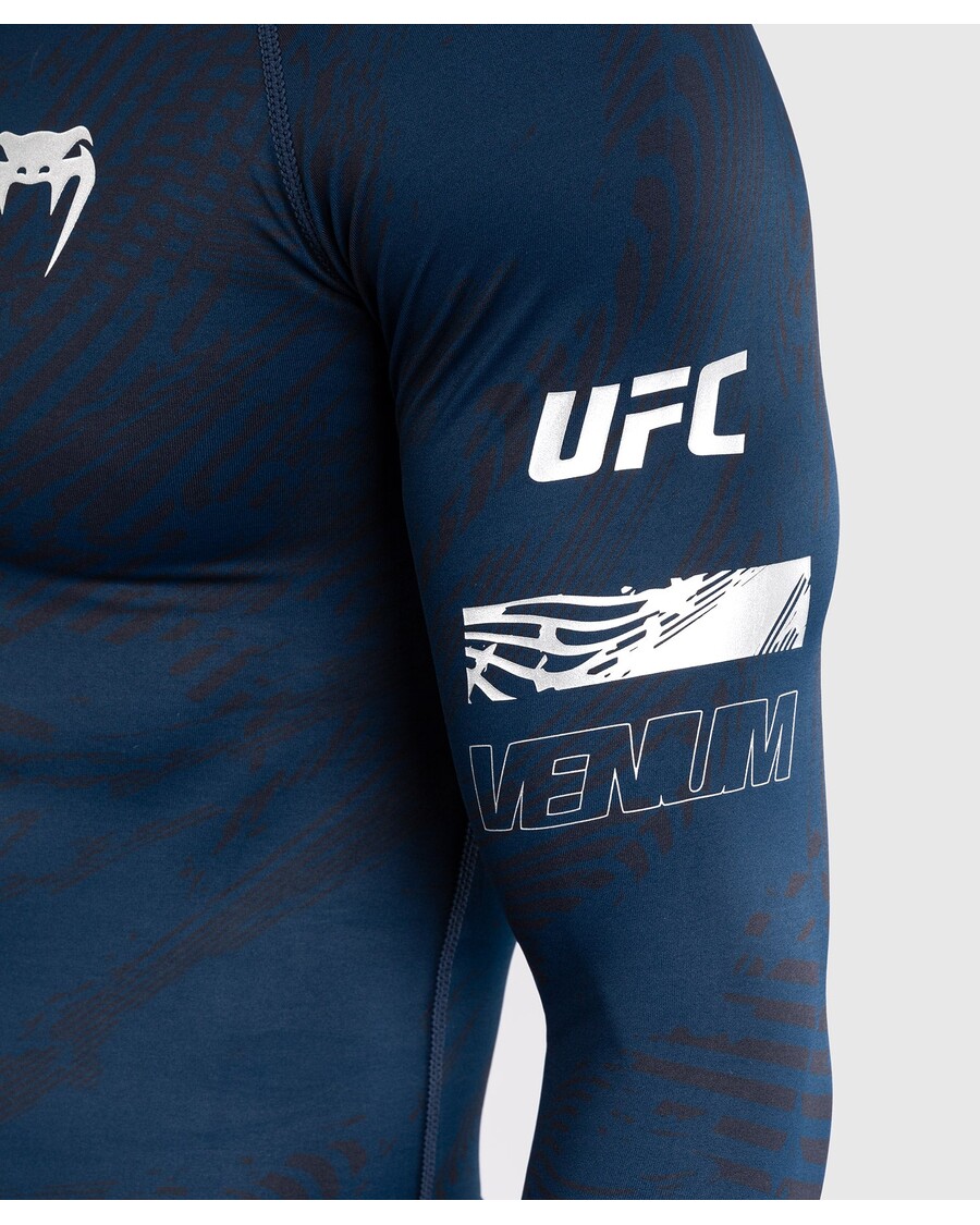 Ufc Fusion By Venum Fight Week Vīriešu Sniegums Garām Piedurknēm Rashguard - Okeāna Zils