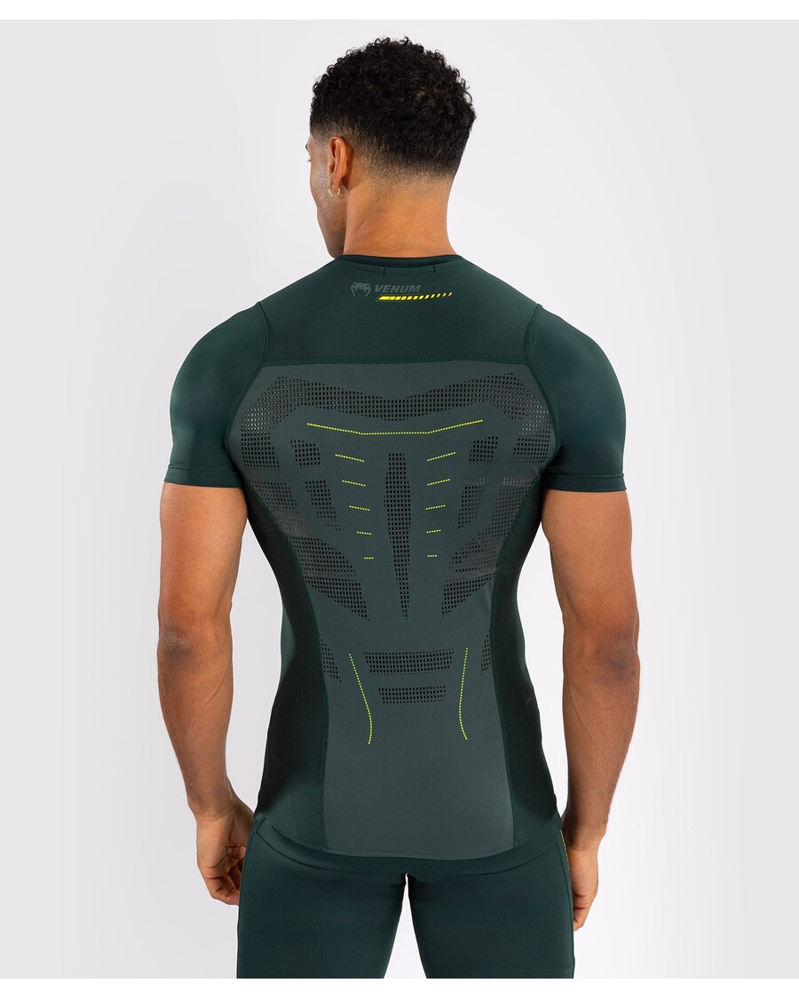 Venum Technical 3.0 Rashguard עם שרוול קצר - ירוק יער
