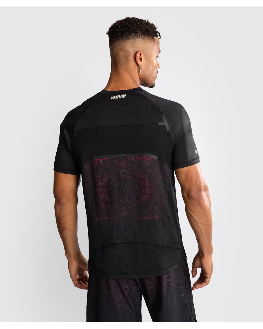 Pánské Dry-tech Tričko Venum G-fit Air - Sytě černá / Ohnivě červená