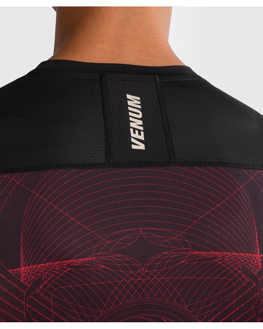 Venum G-fit Air Herre Kortærmet Rashguard - Dyb Sort/ildrød