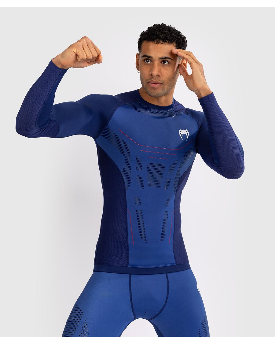 Rashguard Z Dolgimi Rokavi Venum Technology 3.0 - Nočno Modra