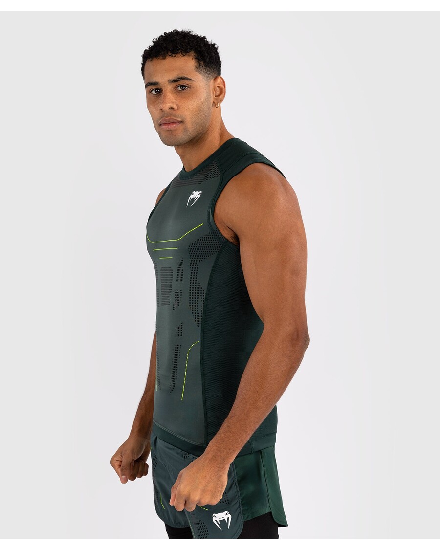Venum Technische 3.0 Mouwloze Rashguard - Bosgroen