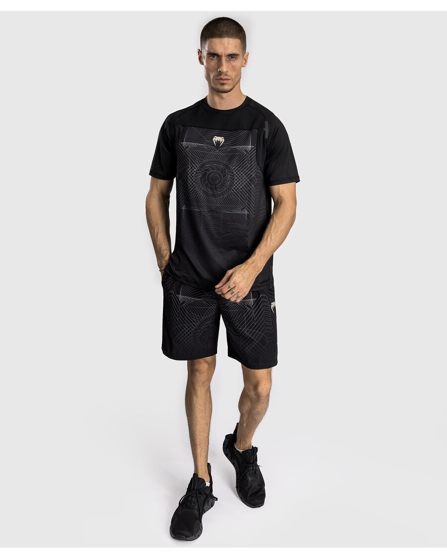 венум г-фит аир мушка мајица од сувотехнологије - дубока црна/пустињски песак