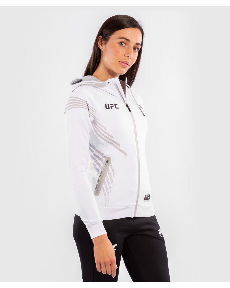 Ufc Venum Otantik Dövüş Gecesi Grev Kadın Kapüşonlu üst - Beyaz