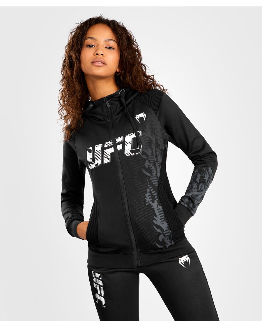 Женская толстовка на молнии UFC Venum Authentic Fight Week - черная