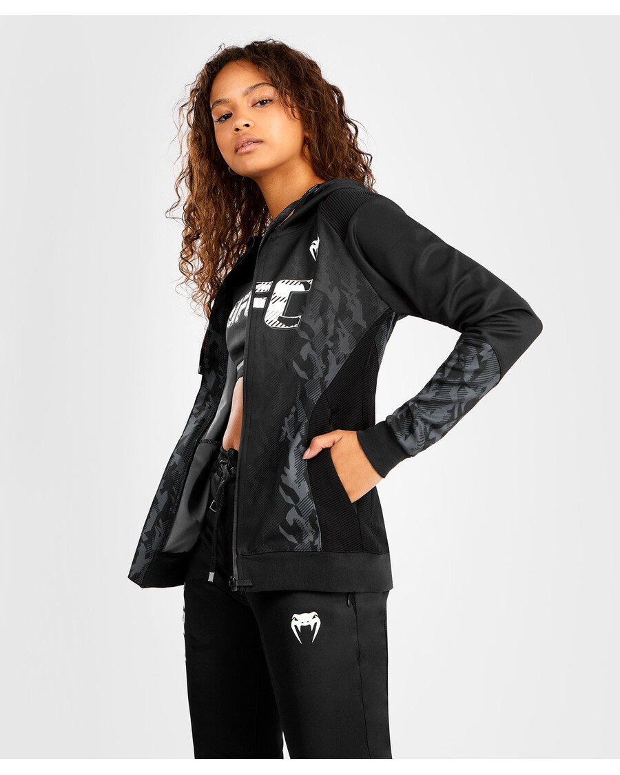 Женская толстовка на молнии UFC Venum Authentic Fight Week - черная