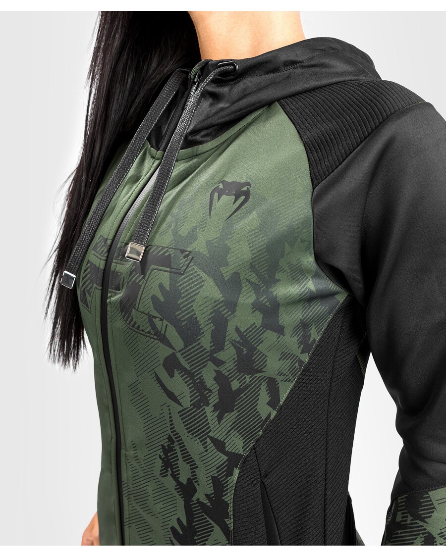 UFC Venum Authentic Fight Week Women's Zip Hoodie - Khaki
