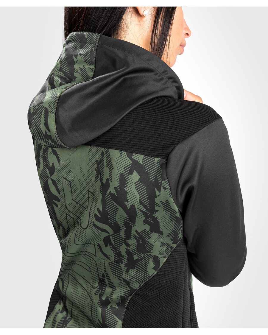 UFC Venum Authentic Fight Week Women's Zip Hoodie - Khaki