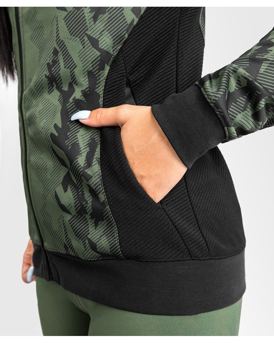 UFC Venum Authentic Fight Week Women's Zip Hoodie - Khaki