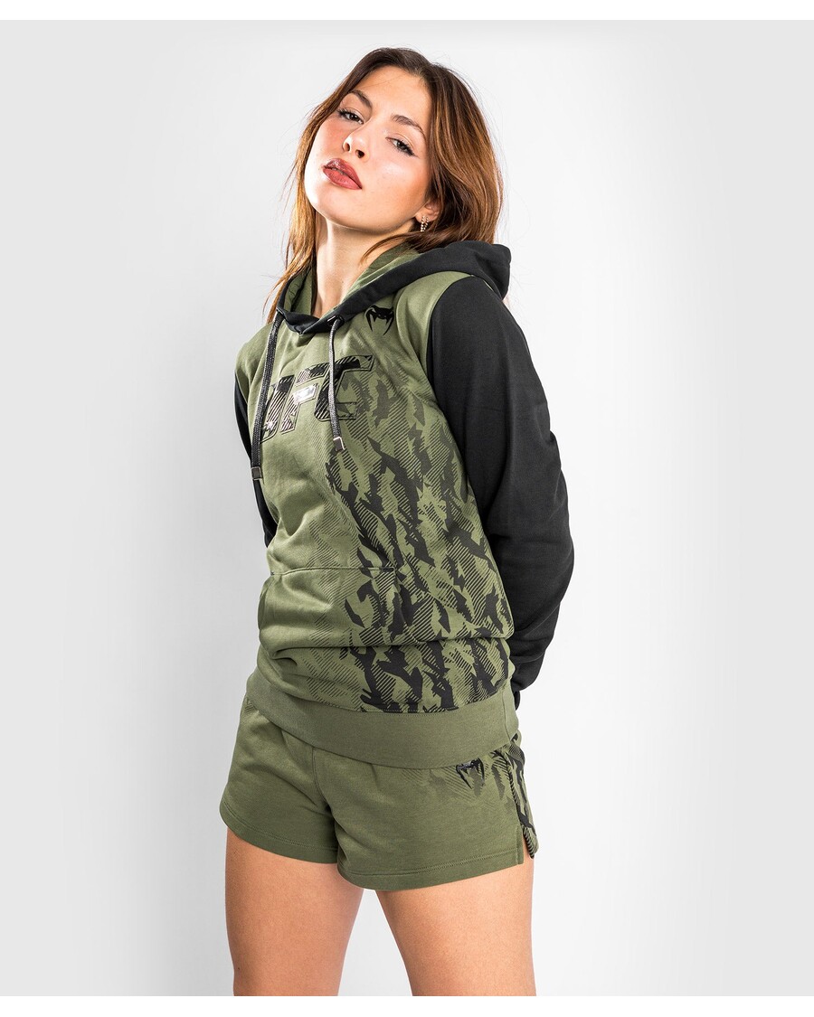 UFC Venum Authentic Fight Week Women's Pullover Hoodie - Khaki