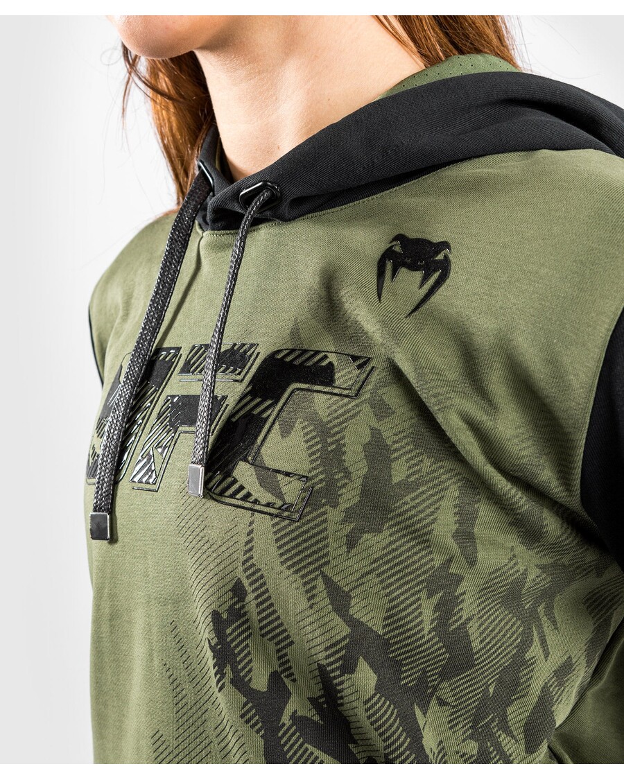 UFC Venum Authentic Fight Week Women's Pullover Hoodie - Khaki