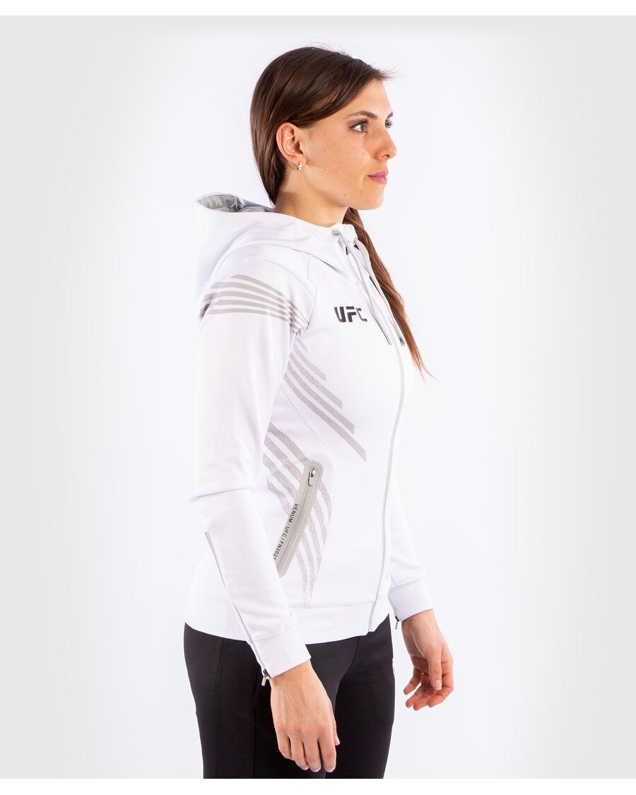 UFC Venum Personalized Authentic Fight Night Women's Walkout Hoodie - White