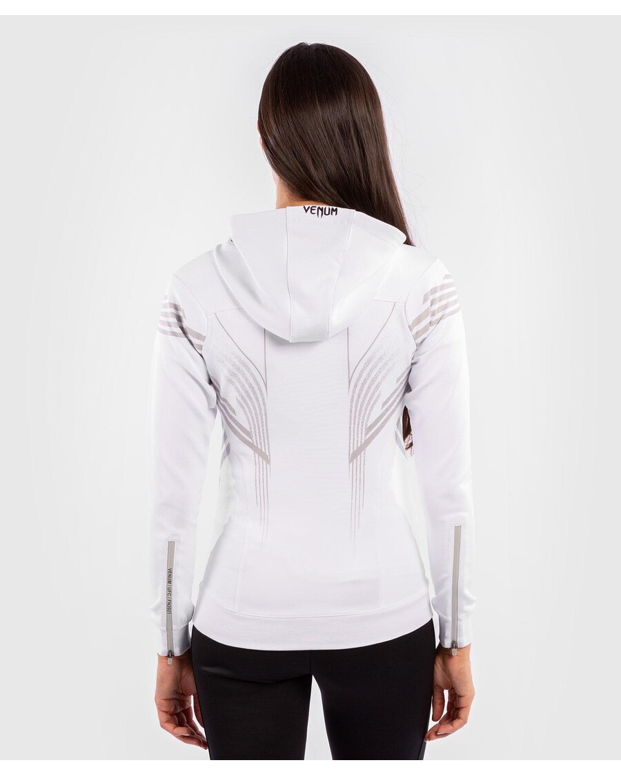 UFC Venum Personalized Authentic Fight Night Women's Walkout Hoodie - White