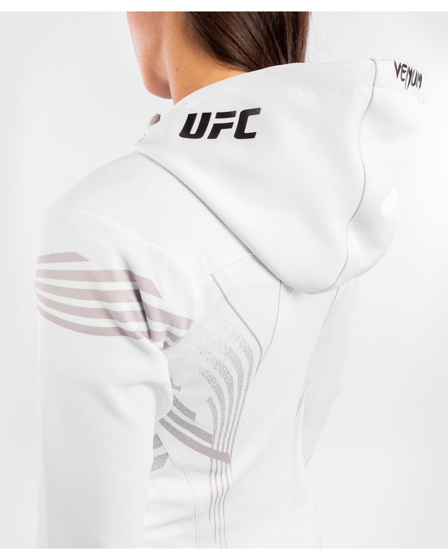 UFC Venum Personalized Authentic Fight Night Women's Walkout Hoodie - White