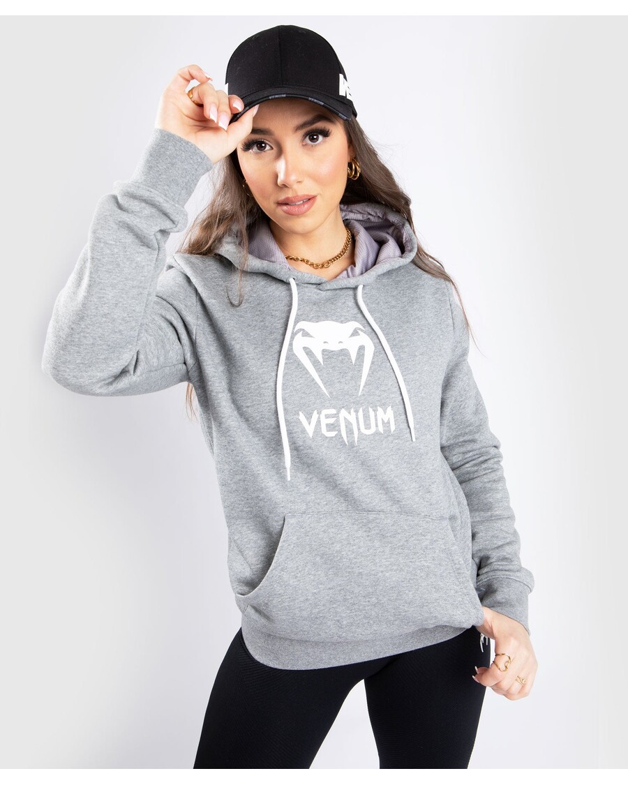 Venum Klassisk Hættetrøje - Til Kvinder - Lys Gråmeleret