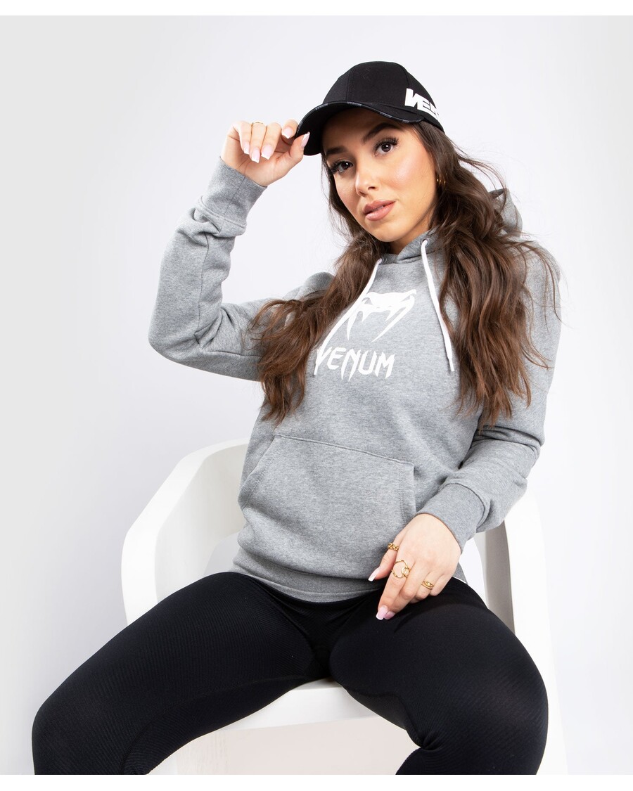 Hoodie Klasik Venum - Untuk Wanita - Abu-abu Heather Muda