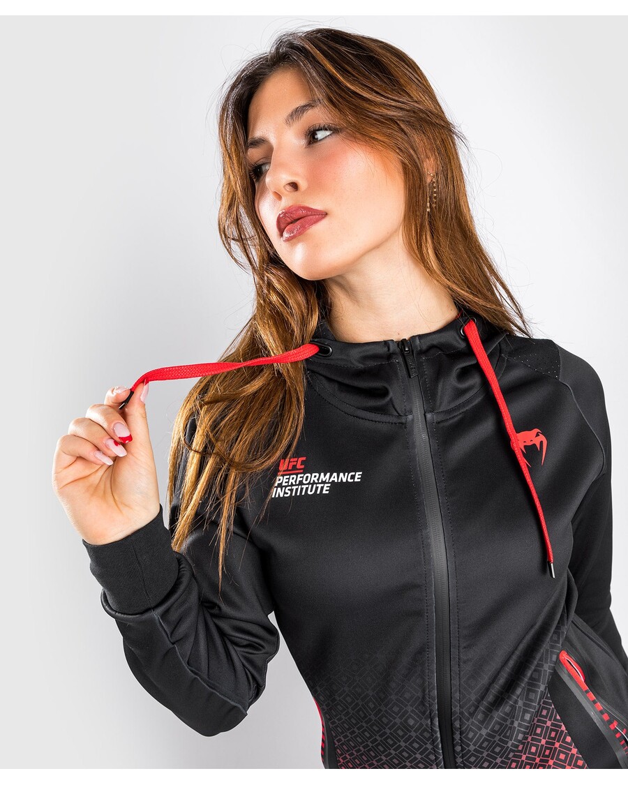 Hoodie Ufc Venum Performance Institute - Untuk Wanita - Hitam/merah