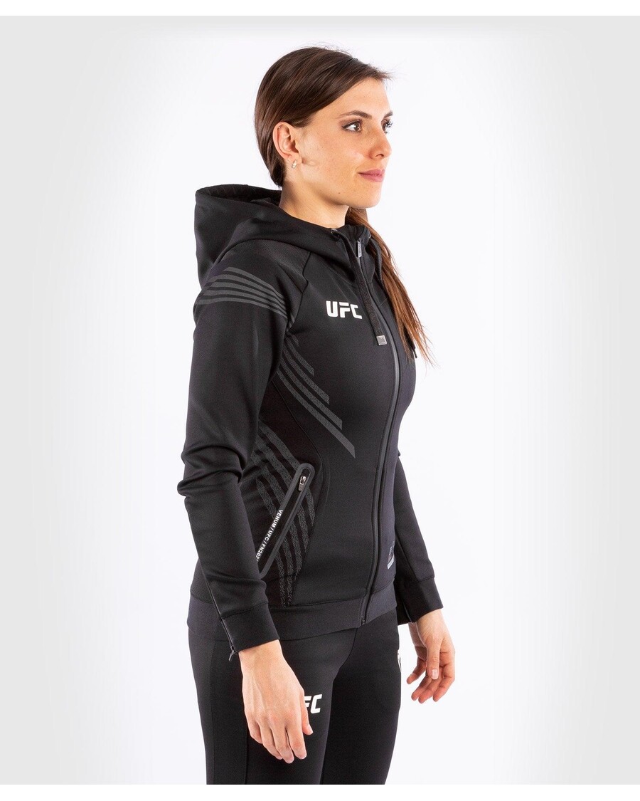 UFC Venum Fighters Authentic Fight Night Women's Walkout Hoodie - Black