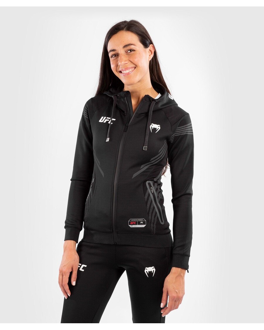 UFC Venum Fighters Authentic Fight Night Women's Walkout Hoodie - Black