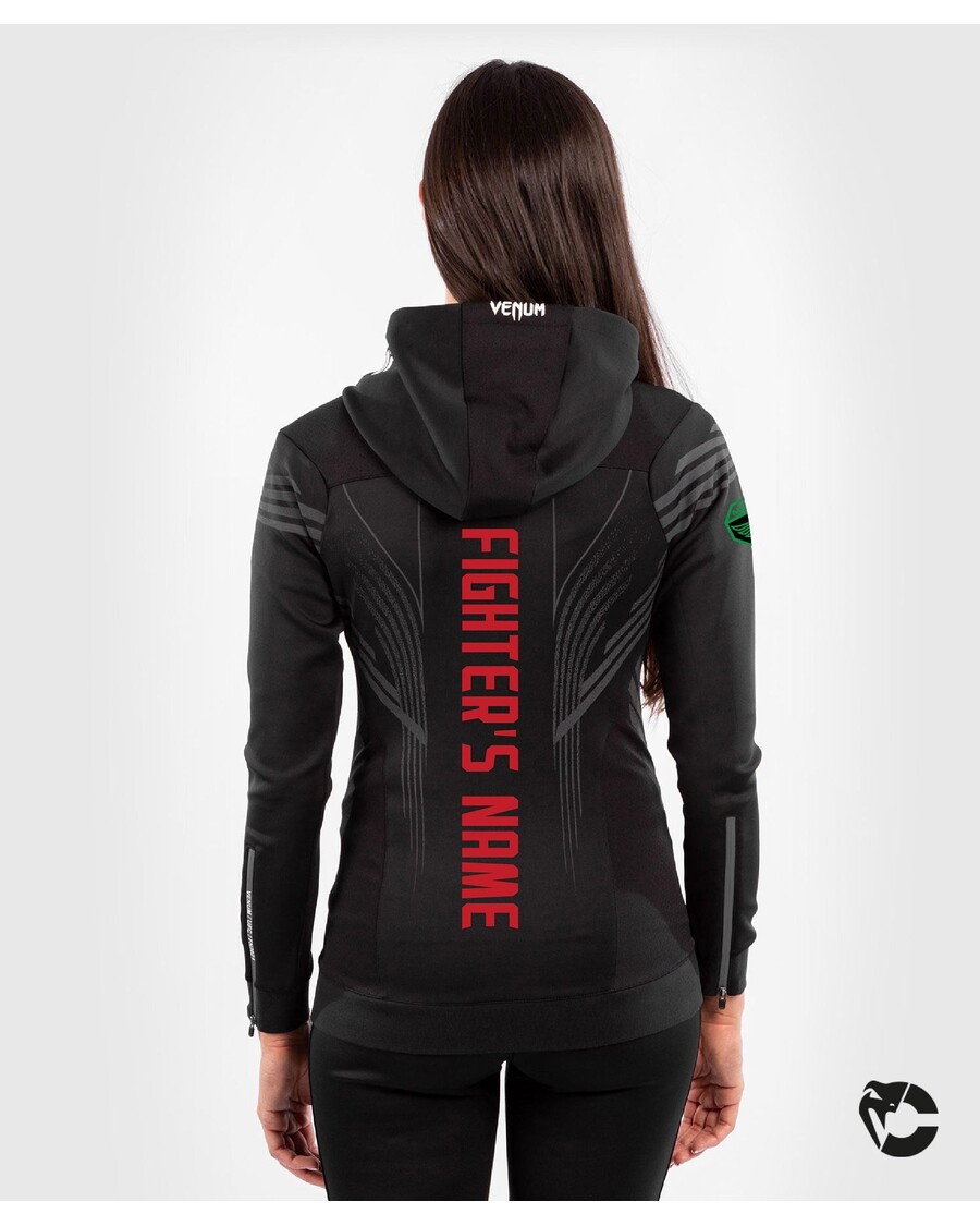 UFC Venum Fighters Authentic Fight Night Hoodie Walkout Wanita - Hitam