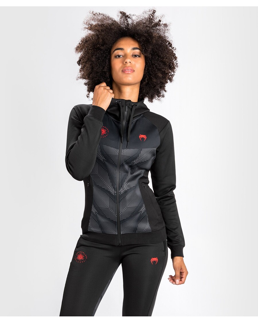 Hoodie Venum Phantom - Untuk Wanita - Hitam/merah