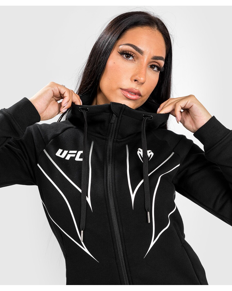 UFC Venum Fight Night 2.0 Replica Women's Full Zip Hoodie - Black
