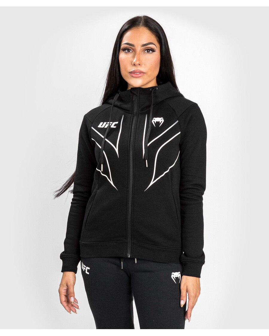 UFC Venum Fight Night 2.0 Replica Women's Full Zip Hoodie - Black