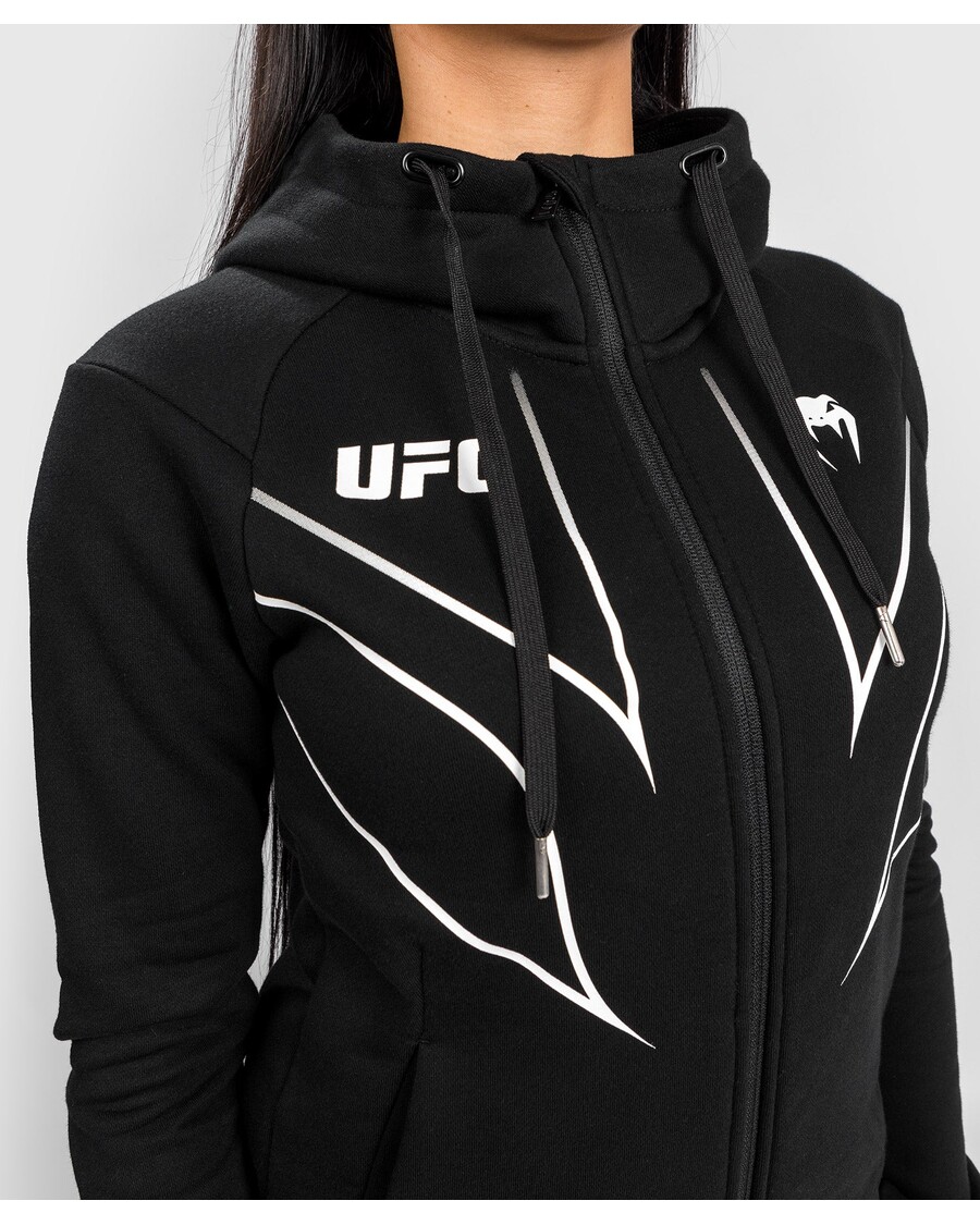 UFC Venum Fight Night 2.0 Replica Women's Full Zip Hoodie - Black