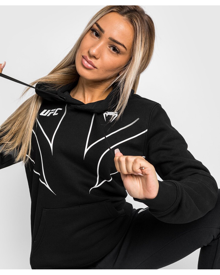 Hoodie Wanita Replika UFC Venum Fight Night 2.0 - Hitam