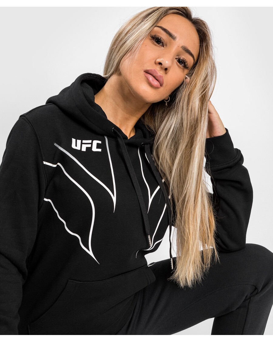 Hoodie Wanita Replika UFC Venum Fight Night 2.0 - Hitam