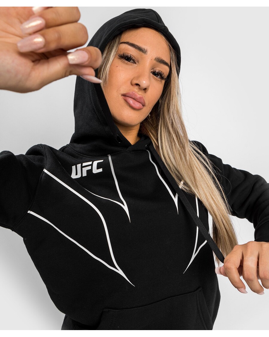 Hoodie Wanita Replika UFC Venum Fight Night 2.0 - Hitam