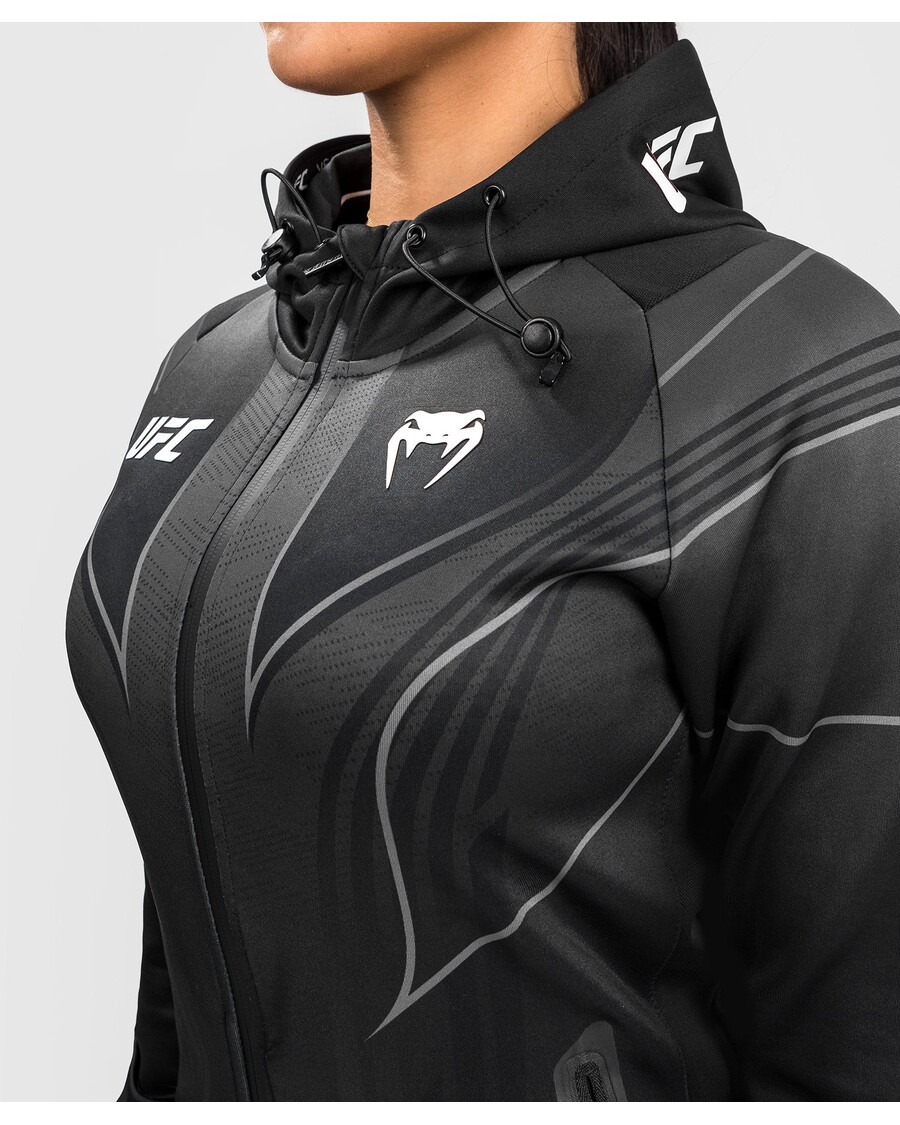 UFC Venum Authentic Fight Night 2.0 Women's Walkout Hoodie - Black
