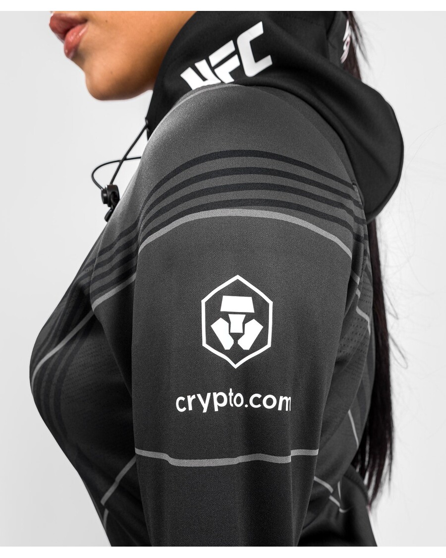 UFC Venum Authentic Fight Night 2.0 Women's Walkout Hoodie - Black