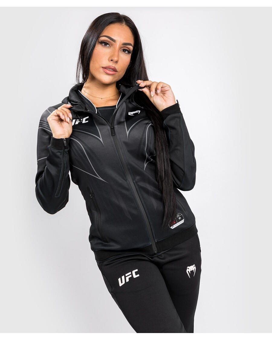 Ufc Venum Authenticfight Night 2.0 Walkout Hoodie Wanita - Hitam