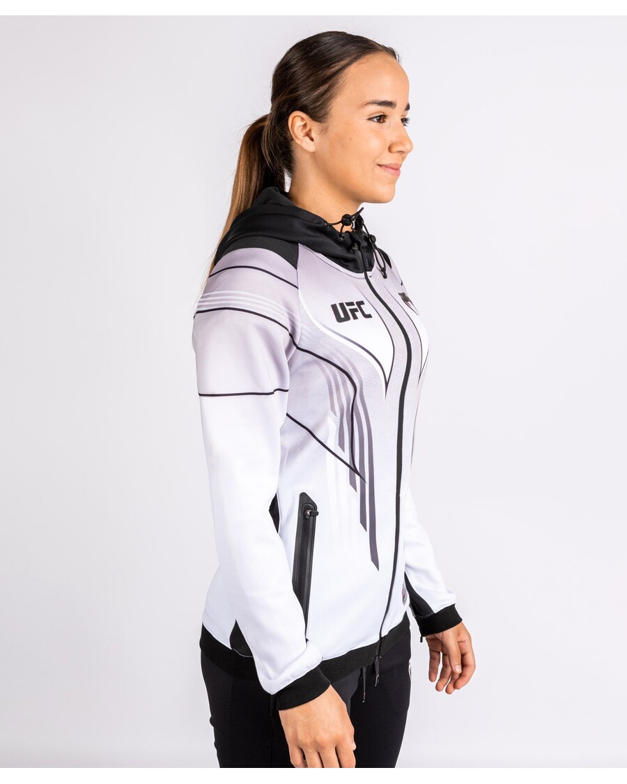 UFC VENUM パーソナライズされたオーセンティック ファイト ナイト 2.0 ウィメンズ ウォークアウト パーカー - ホワイト