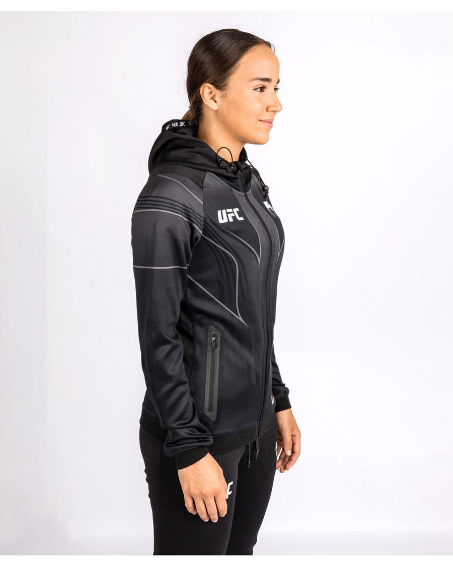 UFC Venum Personalized Authentic Fight Night 2.0 Women's Walkout Hoodie - Black